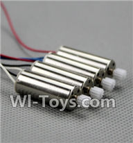 Holy Stone U818A Parts-12 Reversing-rotating Motor with Black and white wire(2pcs) & rotating Motor with red and Blue wire(2pcs),Holy Stone U818A Quadcopter parts,U818A rc Drone spare parts